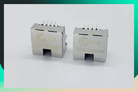 REACH RJ45 Ethernet Jack DIP Type Connector With LED 8P8C Offset Type With Clips